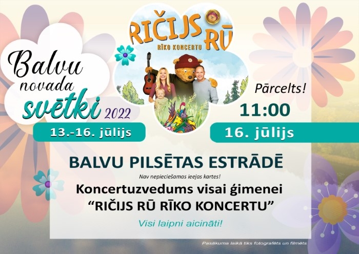 Koncertuzvedums “RIČIJS RŪ rīko koncertu” viesosies Balvos