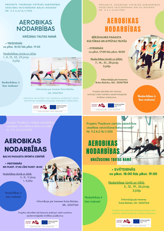 aerobikas nodarbības