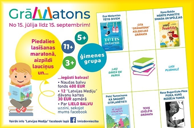 Padari savu vasaru krāsainu! Piedalies, lasi un nopelni balvas!