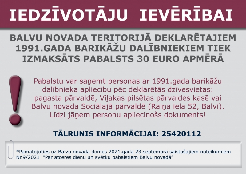 iedzīvotāju ievērībai