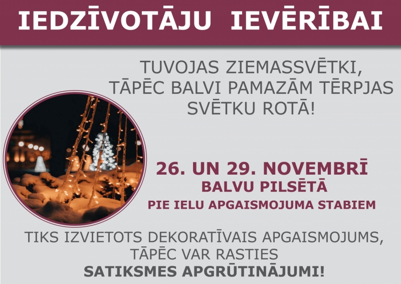 iedzīvotāju ievērība