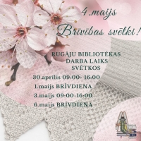 Izmaiņas Rugāju bibliotēkas darba laikā:&nbsp;