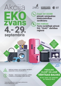 “EKO ZVANS” - piesaki elektrotehnikas izvešanu un laimē!