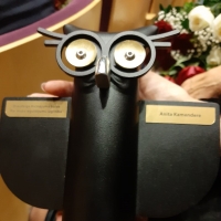 Balvu par mūža ieguldījumu izglītībā saņem skolotāja Anita Kamendere