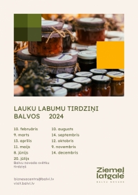 Lauku labumu tirdziņi Balvos 2024.gadā