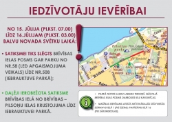 Satiksmes ierobežojumi novada svētku laikā