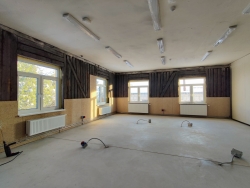 Noslēgušies būvdarbi Rekavas vidusskolas darbnīcu ēkā