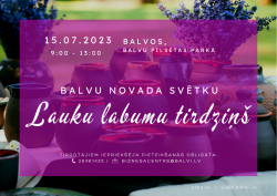 Lauku labumu tirdziņš jūiljā