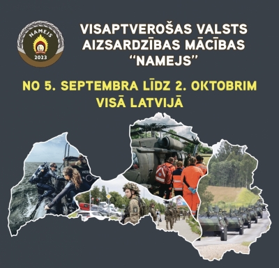 Latvijā norisinās visaptverošas valsts aizsardzības mācības “Namejs 2023”