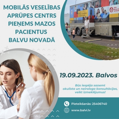 Mobilā busiņa speciālisti dodas uz Balviem!