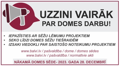 Uzzini vairāk par domes darbu_decembris