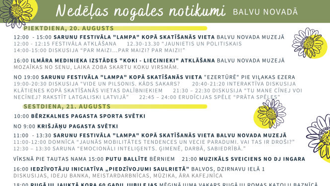 Lieliskas idejas atpūtai nedēļas nogalē Balvu novadā!