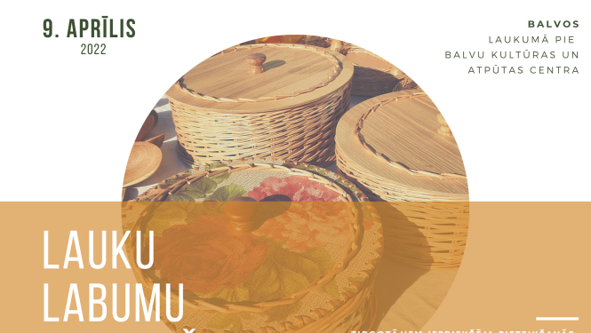 9. aprīlī Balvos notiks Lauku labumu tirdziņš