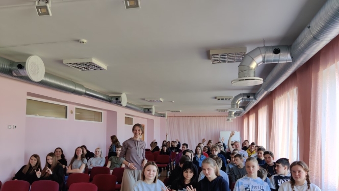 Tikšanās ar psiholoģi Rekavas vidusskolas un Viļakas Valsts ģimnāzijas audzēkņiem