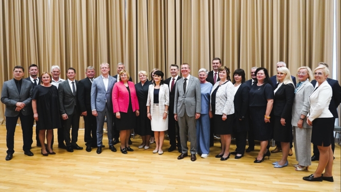 Ielūkojies: Latvijas Valsts prezidents Edgars Rinkēvičs aizvadījis piesātinātu darba vizīti Balvu novadā.