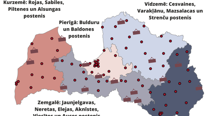 Īslaicīgi tiks pārtraukta VUGD posteņa darbība Tilžā
