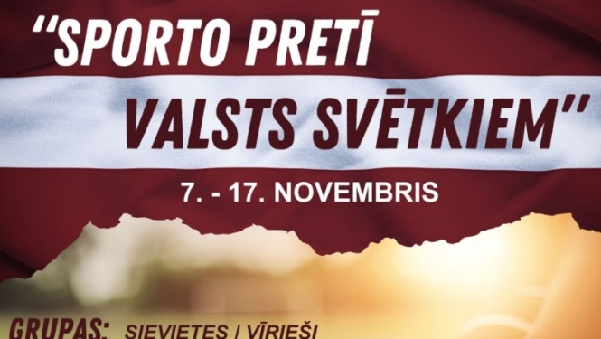 Sportiskas sacensības "Sporto pretī valsts svētkiem"