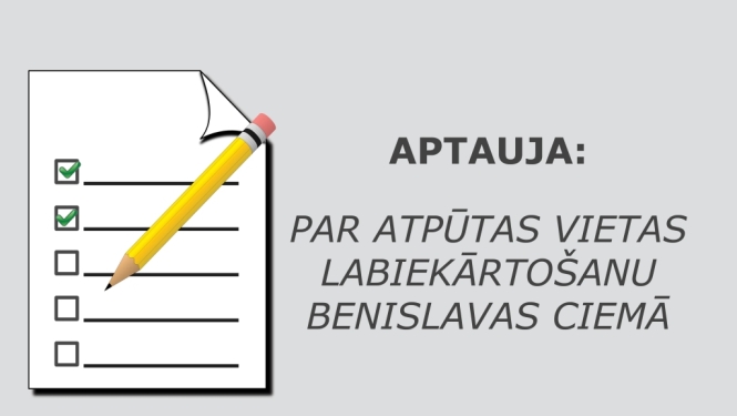 Aptauja par atpūtas vietas labiekārtošanu Benislavas ciemā