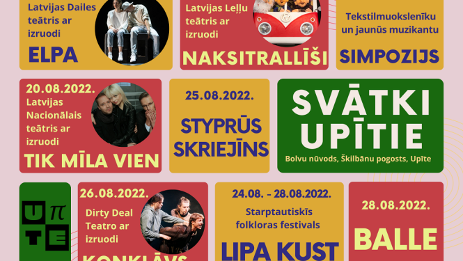 Upītē svētku programmā – teātri, simpozijs un starptautiskais folkloras festivāls
