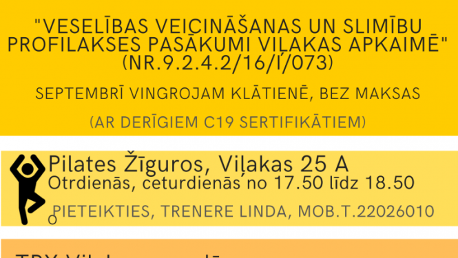 Veselības veicināšanas un slimību profilakses pasākumi Viļakas apkaimē