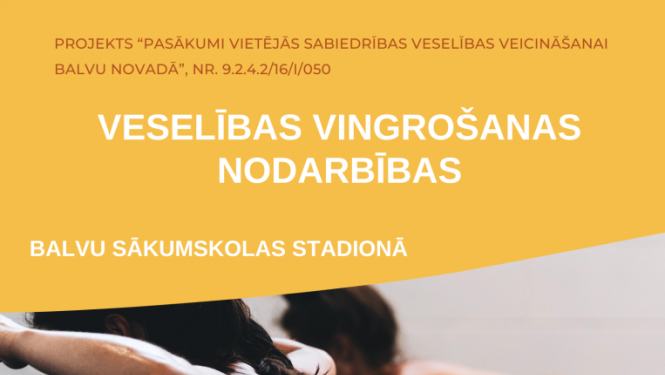 Arī septembrī turpināsies Veselības vingrošanas nodarbības Balvos