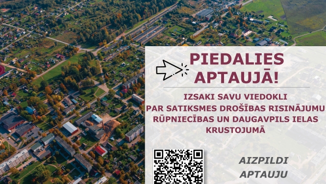 Aicinām aizpildīt aptauju par satiksmes drošību