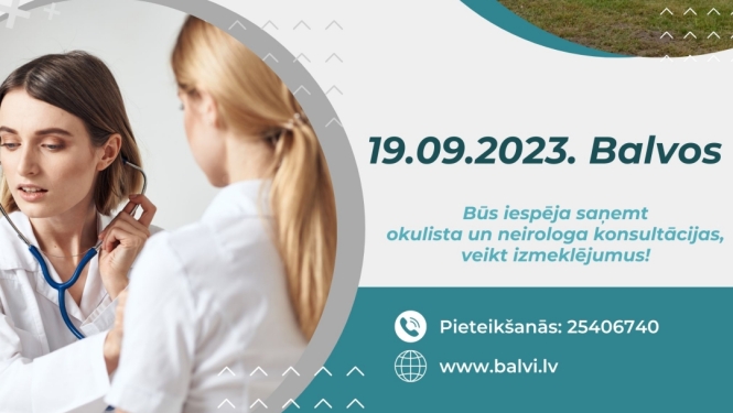 Mobilā busiņa speciālisti dodas uz Balviem!