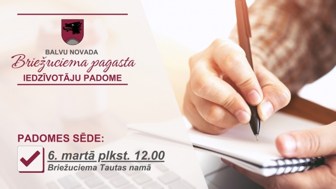 6. martā notiks Briežuciema pagasta Iedzīvotāju padomes sēde