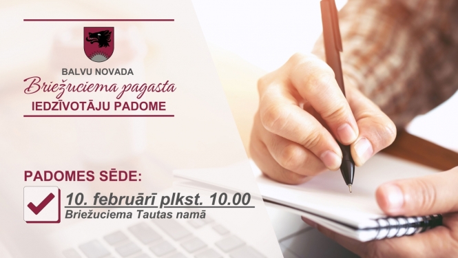 Briežuciema pagasta iedzīvotāju padome aicina pagasta iedzīvotājus uz padomes sēdi
