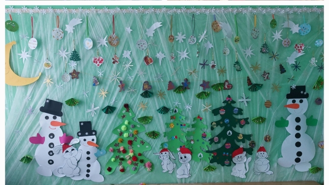 Ziemassvētku kolāža no pasākuma bērnudārzā