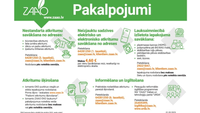 ZAAO strādā pie EKO laukuma izveides Balvos