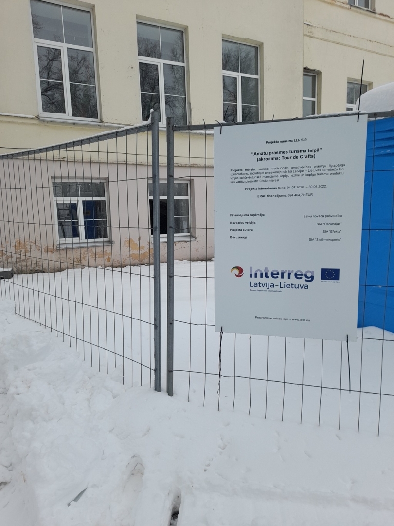 Balvu muižas ēkas pagrabstāva vienkāršota atjaunošana