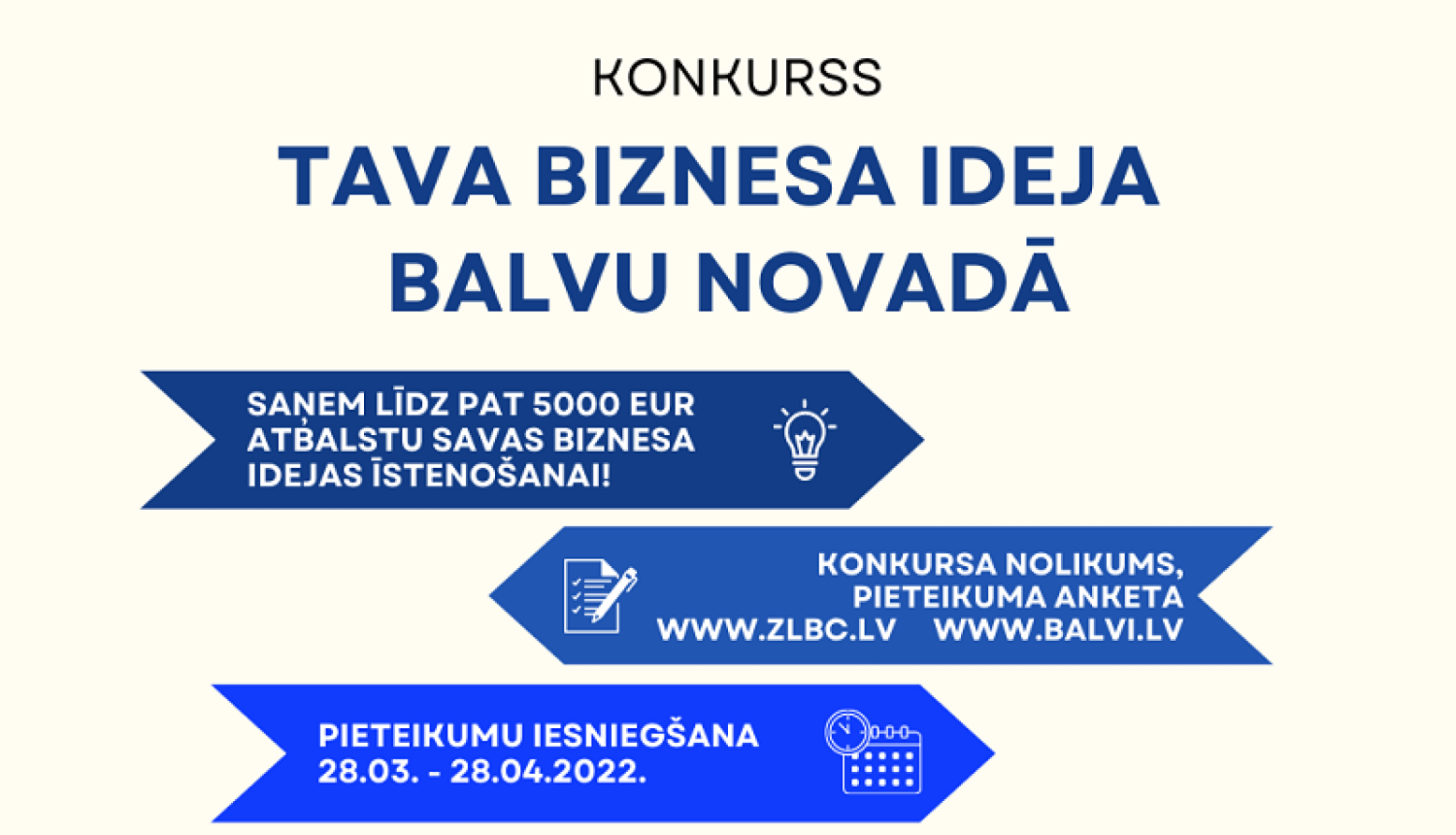 Uzsākta biznesa ideju konkursa pieteikumu “Tava biznesa ideja Balvu novadā” vērtēšana