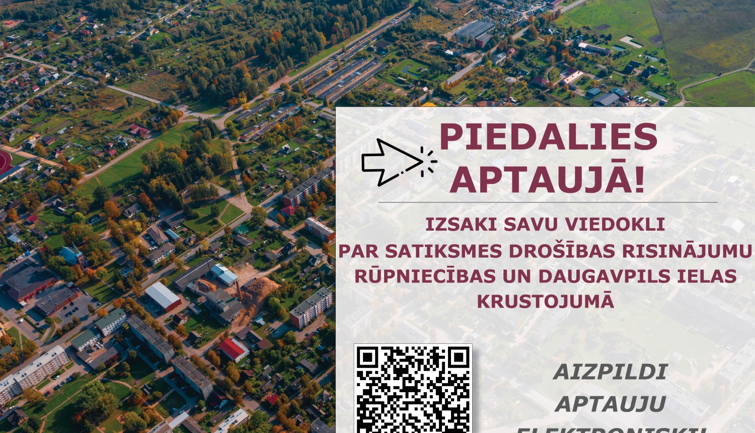 Aicinām aizpildīt aptauju par satiksmes drošību