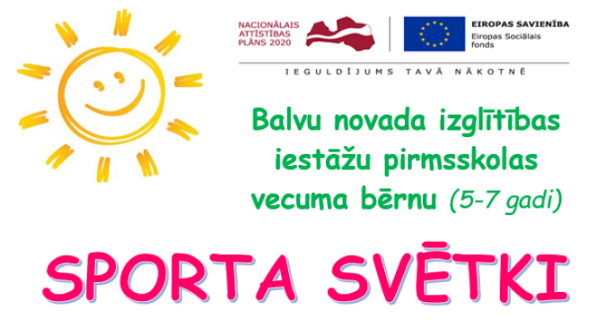 Sporta svētki pirmsskolas bērniem