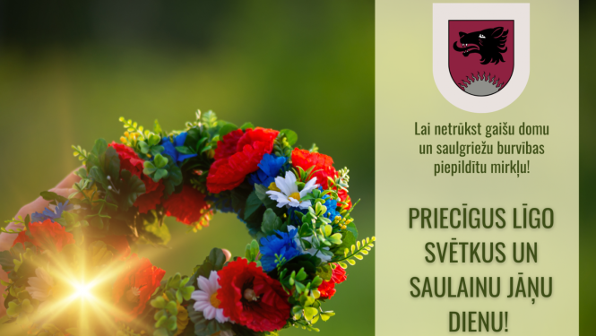 Priecīgus Līgo svētkus un saulainu Jāņu dienu!