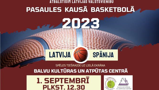 ​ 1. septembrī plkst. 12.30 Balvu Kultūras un atpūtas centrā aicinām skatīties spēles LatvijaSpānija tiešraidi uz lielā ekrāna  ​