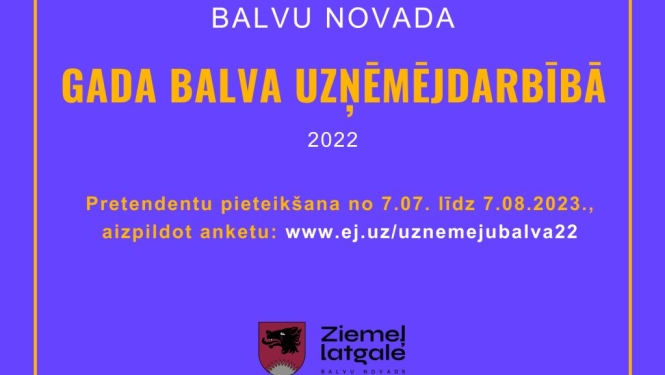 Balvu novada gada balva uzņēmējdarbībā 2022