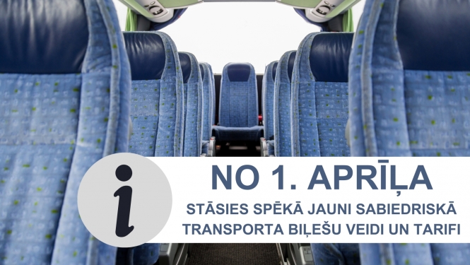 No aprīļa stāsies spēkā jauni sabiedriskā transporta biļešu veidi un tarifi