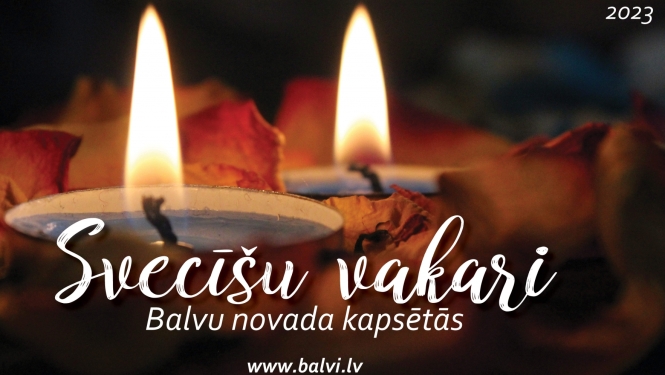 Svecīšu vakari Balvu novada kapsētās, 2023. gadā