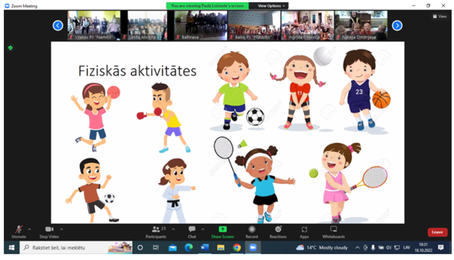 Pirmsskolas vecuma bērni izzina veselīga dzīvesveida ieradumus