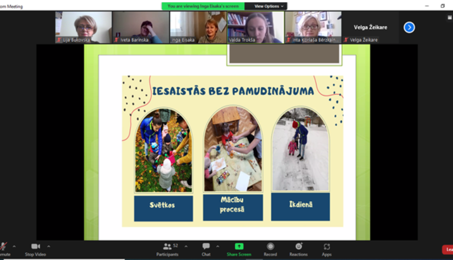 Skolotāja palīga kompetence pirmsskolas izglītības iestādē