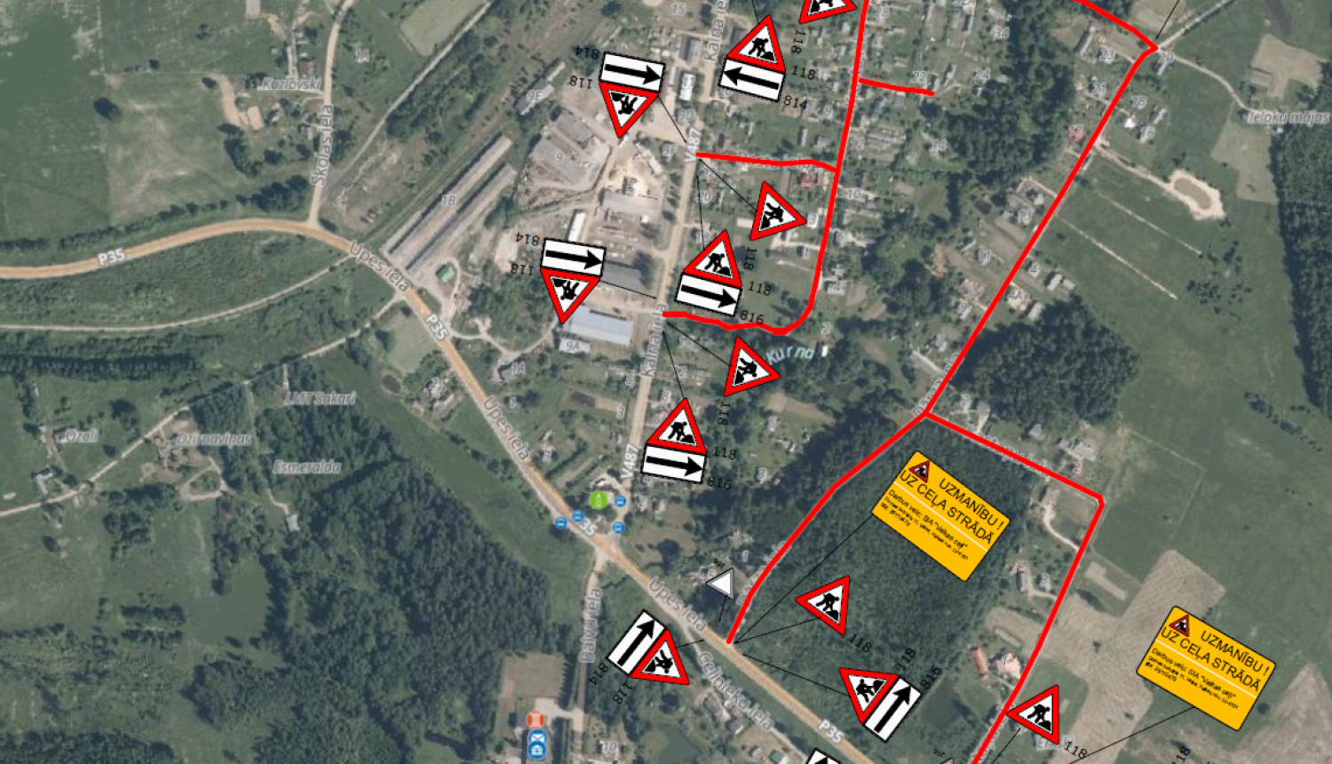 Satiksmes organizācijas shēmas