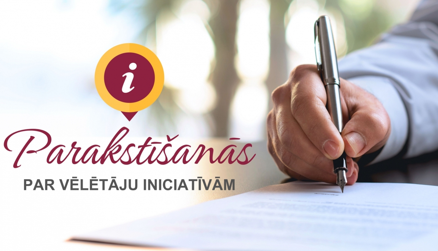 Parakstīšanās par vēlētāju iniciatīvām
