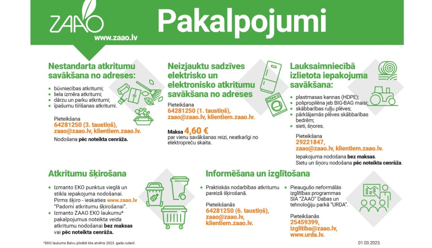 ZAAO strādā pie EKO laukuma izveides Balvos