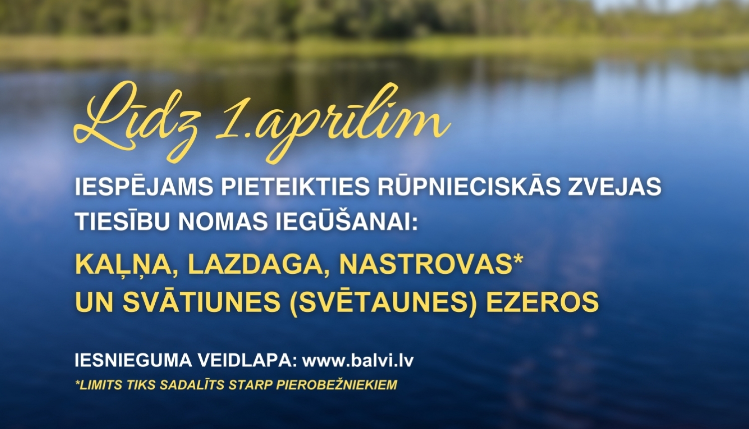 Līdz 1.aprīlim var pieteikties rūpnieciskās zvejas tiesību nomas iegūšanai